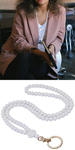 Ornaland Lanyards for id Badges Lanyards for Keys Teacher Lanyard Badge Lanyard Beaded Lanyard for Teacher Nurse Gift
