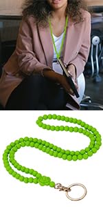 Ornaland Lanyards for id Badges Lanyards for Keys Teacher Lanyard Badge Lanyard Beaded Lanyard for Teacher Nurse Gift