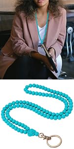Ornaland Lanyards for id Badges Lanyards for Keys Teacher Lanyard Badge Lanyard Beaded Lanyard for Teacher Nurse Gift