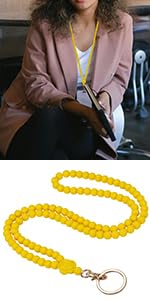 Ornaland Lanyards for id Badges Lanyards for Keys Teacher Lanyard Badge Lanyard Beaded Lanyard for Teacher Nurse Gift