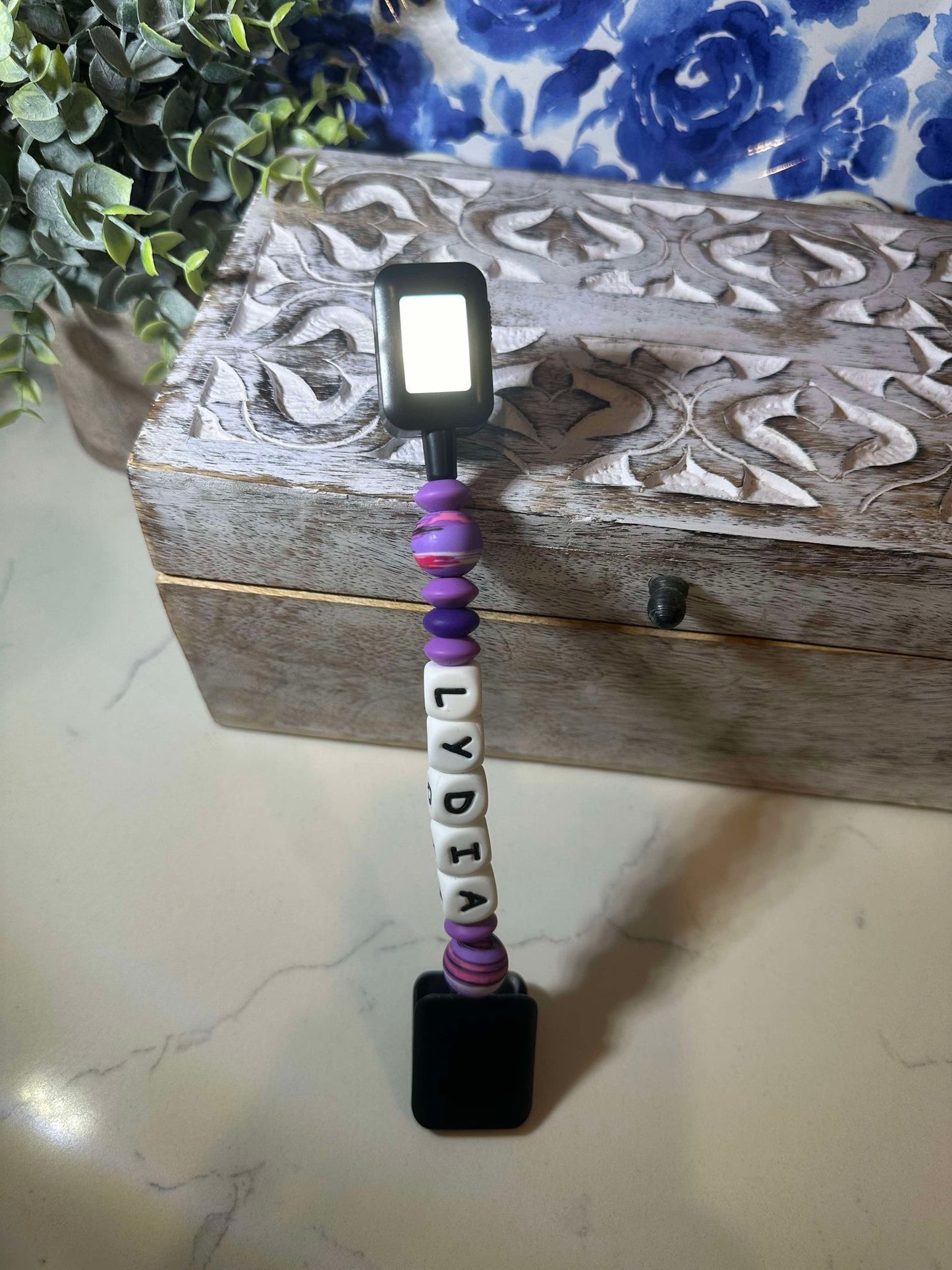 Rechargeable Custom Beaded Book Light