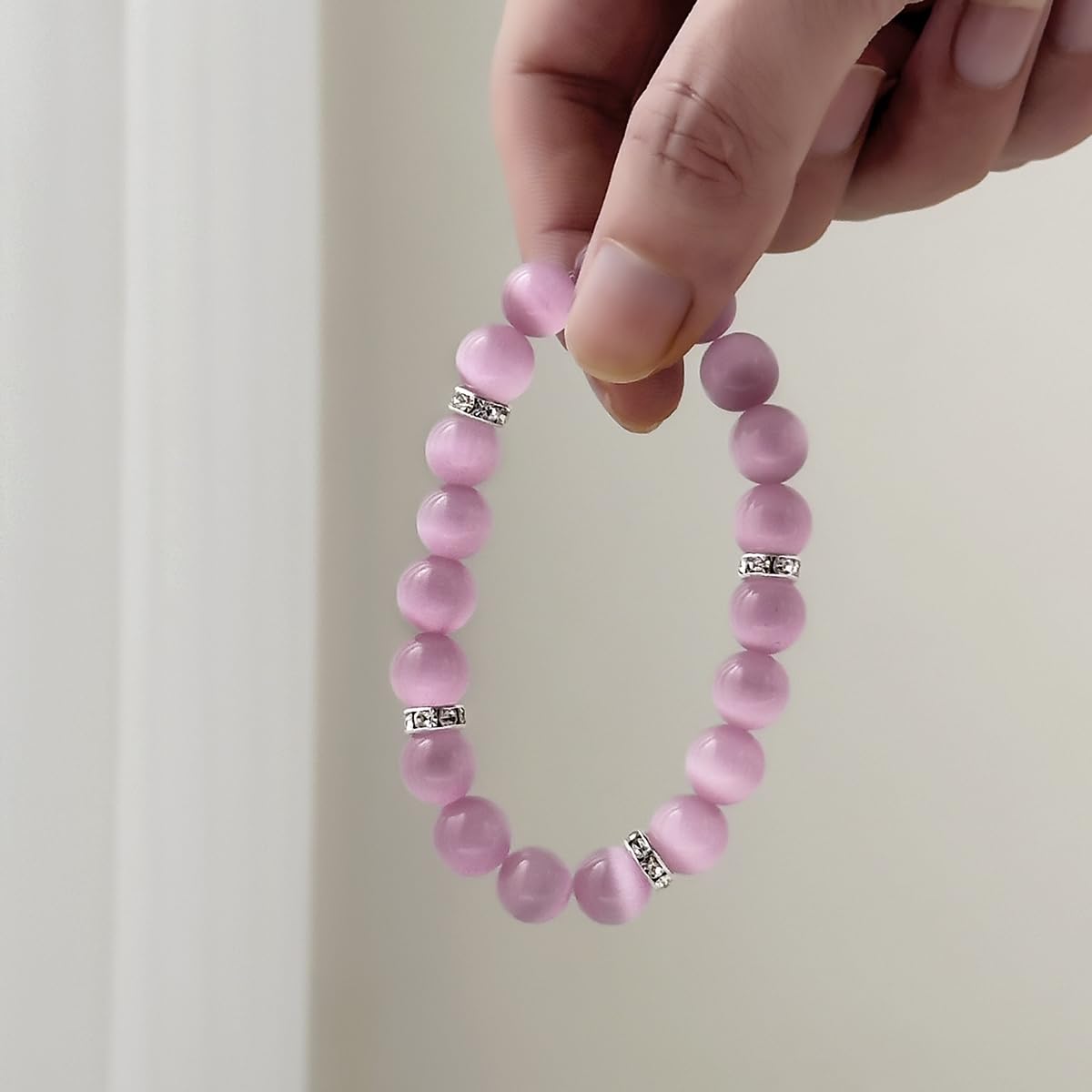Healing Bracelet For Women Anxiety Crystal Bracelet Chakra Beaded Bracelets Rose Quartz Crystals And Healing Stones Jewelry Yoga Bead Bracelet Calming Stretch Bracelet Stress Relief Gifts For Women