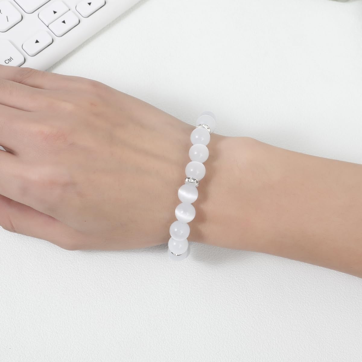 Healing Bracelet For Women Anxiety Crystal Bracelet Chakra Beaded Bracelets Rose Quartz Crystals And Healing Stones Jewelry Yoga Bead Bracelet Calming Stretch Bracelet Stress Relief Gifts For Women