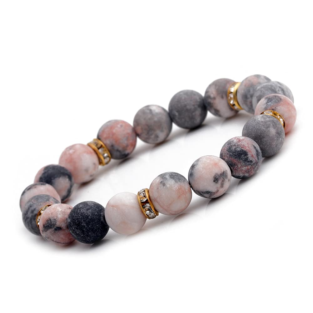 Healing Bracelet For Women Anxiety Crystal Bracelet Chakra Beaded Bracelets Rose Quartz Crystals And Healing Stones Jewelry Yoga Bead Bracelet Calming Stretch Bracelet Stress Relief Gifts For Women