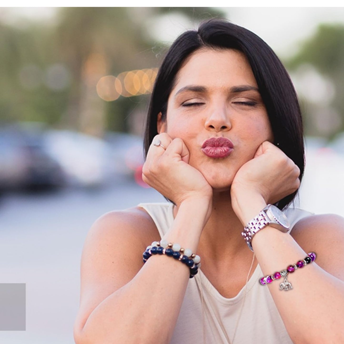 Get Well Soon Gifts for Women,Natural Stone Healing Bracelet, Inspirational Gifts for Women Teen Girls