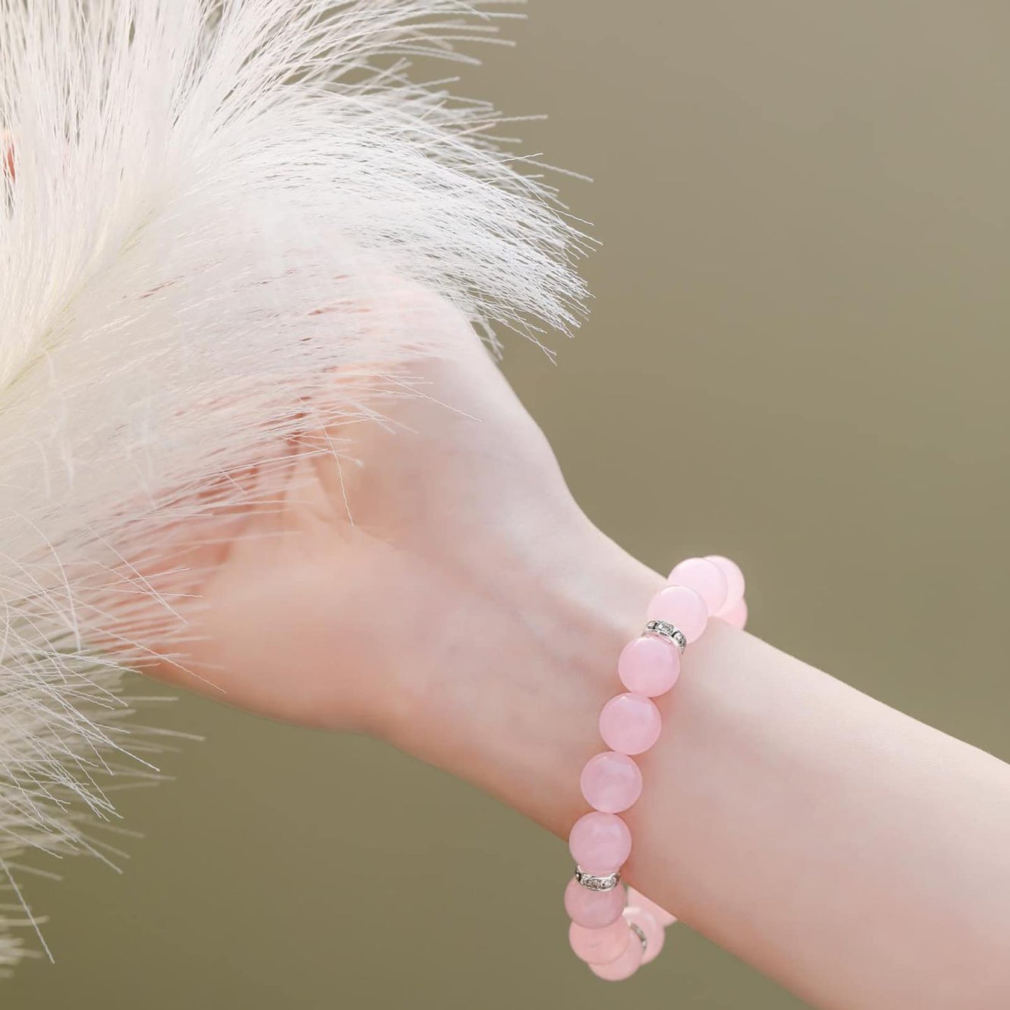 Healing Bracelet For Women Anxiety Crystal Bracelet Chakra Beaded Bracelets Rose Quartz Crystals And Healing Stones Jewelry Yoga Bead Bracelet Calming Stretch Bracelet Stress Relief Gifts For Women