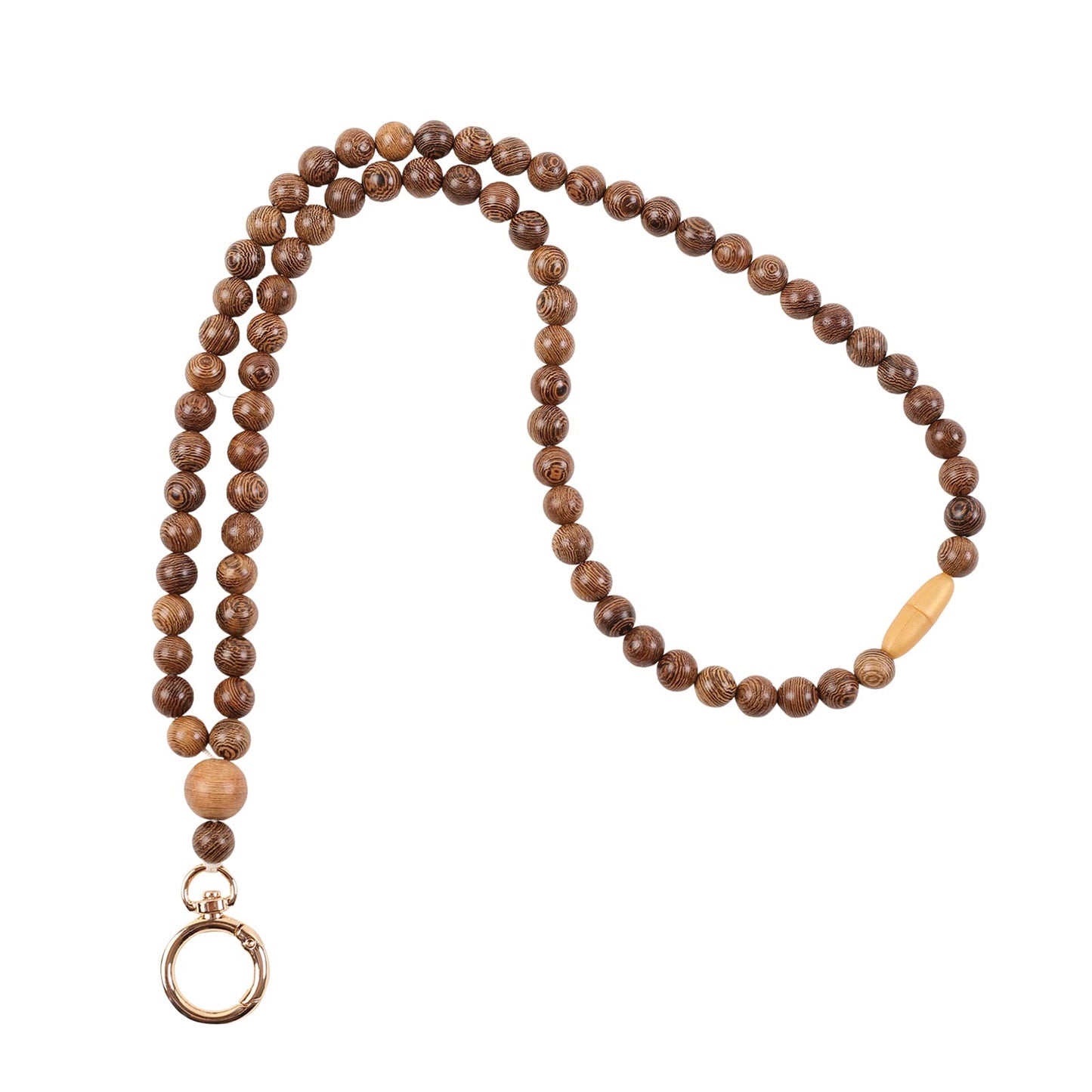 Rainbow Wood Beaded Lanyards for Id Badges Holder, Teacher Breakaway Mental Health Matters Lanyard for Keys Cute Boho Neck Keychain Id Lanyard for Women