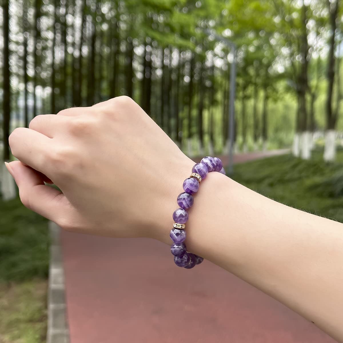 Healing Bracelet For Women Anxiety Crystal Bracelet Chakra Beaded Bracelets Rose Quartz Crystals And Healing Stones Jewelry Yoga Bead Bracelet Calming Stretch Bracelet Stress Relief Gifts For Women