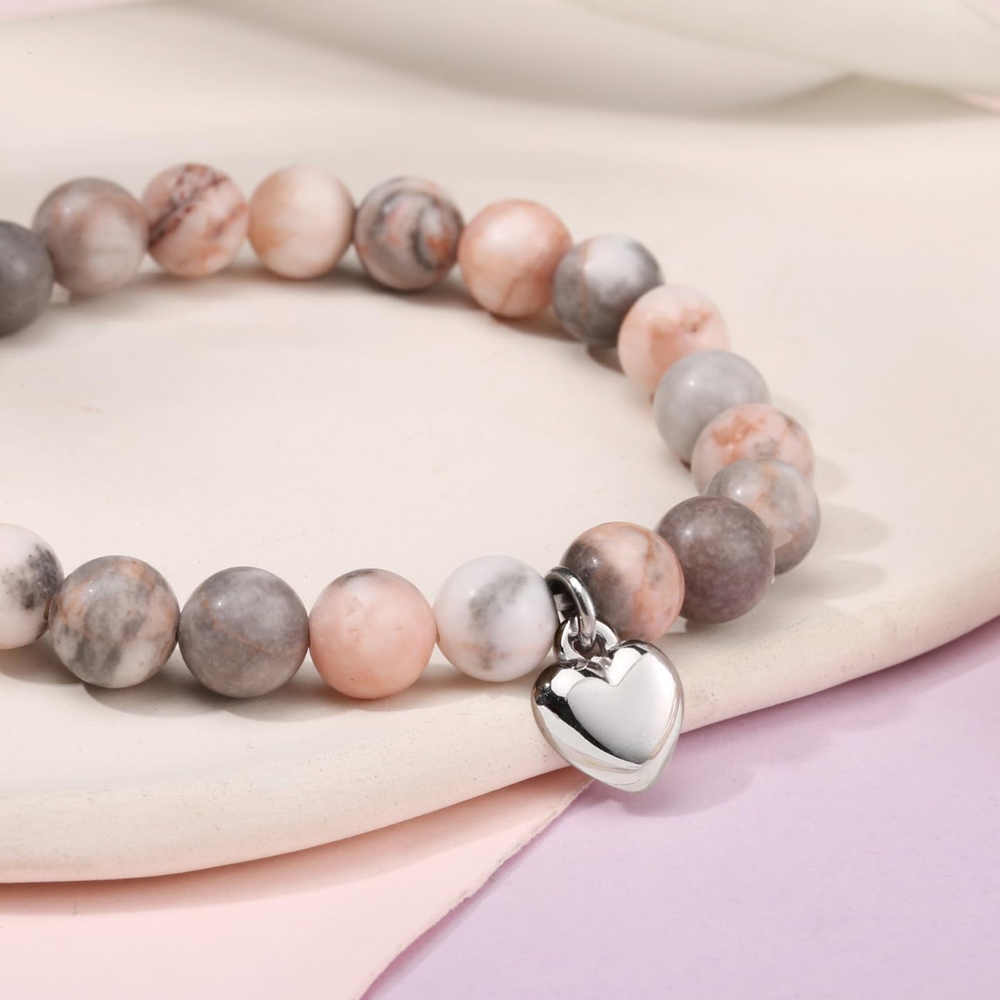 jewelrycard 13-60 Birthday Gifts for Women Girls, Natural Stone Bracelet for Women, 13 16 21 40 50 Year old Gifts for Daughter Mom Gradma