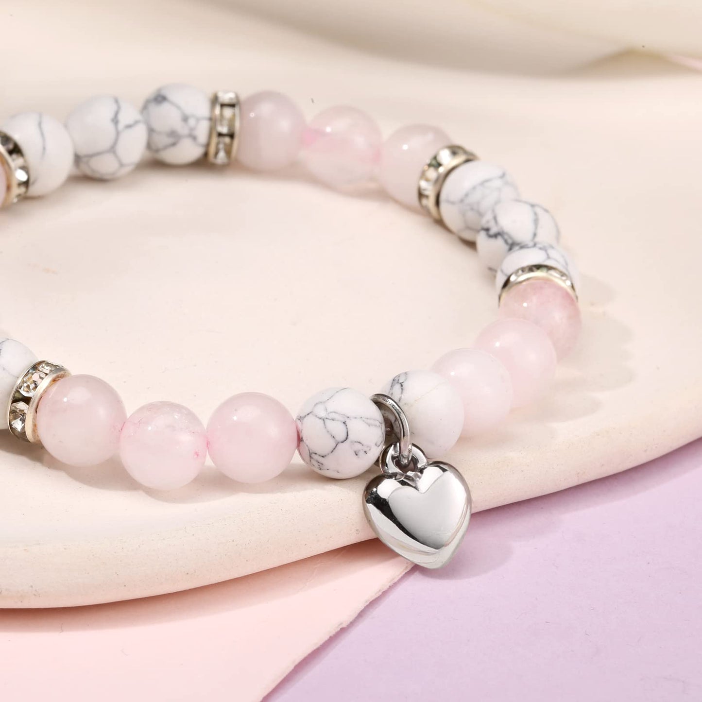jewelrycard 13-60 Birthday Gifts for Women Girls, Natural Stone Bracelet for Women, 13 16 21 40 50 Year old Gifts for Daughter Mom Gradma