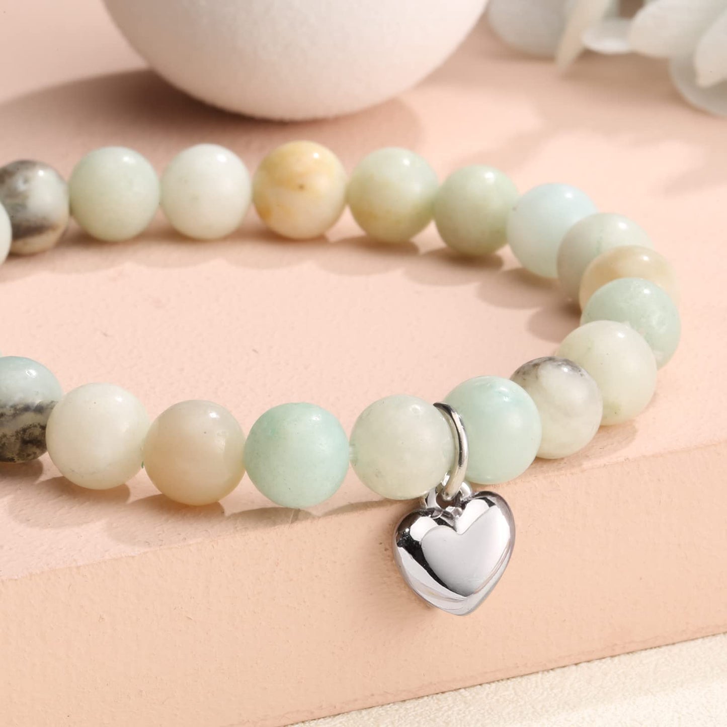 jewelrycard 13-60 Birthday Gifts for Women Girls, Natural Stone Bracelet for Women, 13 16 21 40 50 Year old Gifts for Daughter Mom Gradma