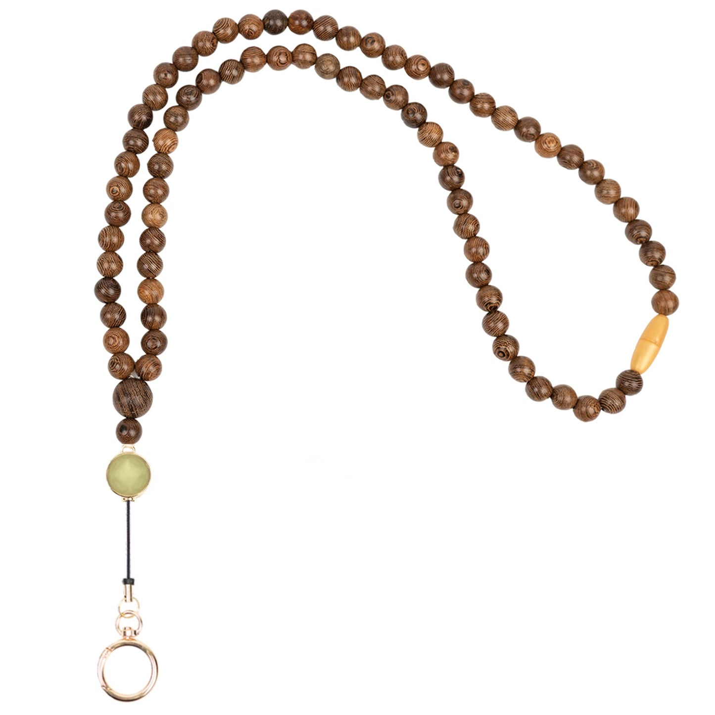 Rainbow Wood Beaded Lanyards for Id Badges Holder, Teacher Breakaway Mental Health Matters Lanyard for Keys Cute Boho Neck Keychain Id Lanyard for Women