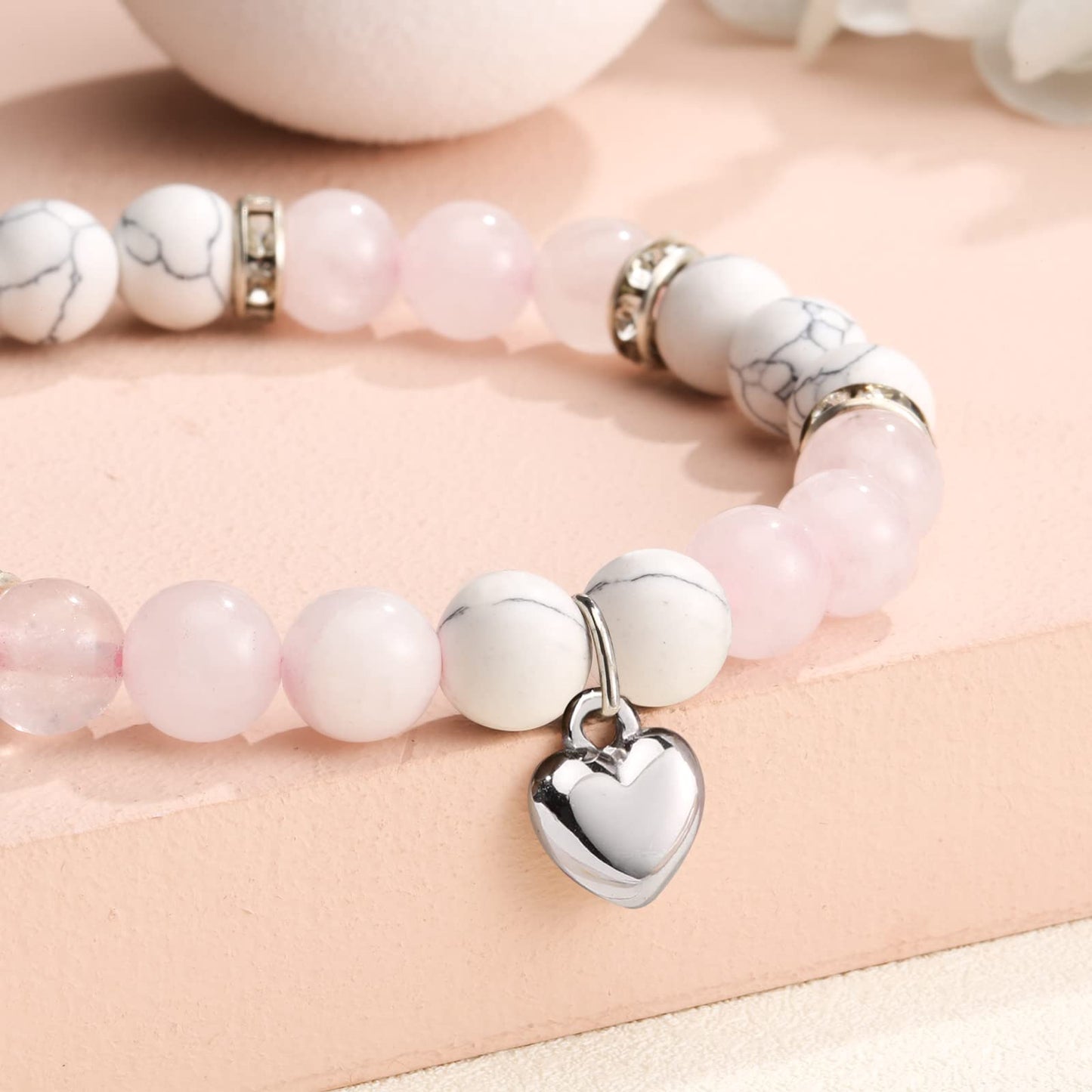 jewelrycard 13-60 Birthday Gifts for Women Girls, Natural Stone Bracelet for Women, 13 16 21 40 50 Year old Gifts for Daughter Mom Gradma