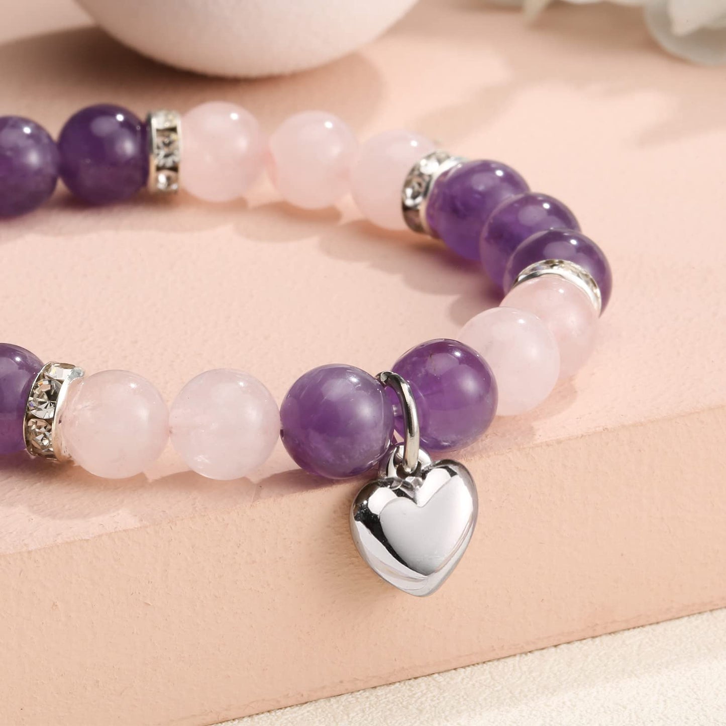 jewelrycard 13-60 Birthday Gifts for Women Girls, Natural Stone Bracelet for Women, 13 16 21 40 50 Year old Gifts for Daughter Mom Gradma