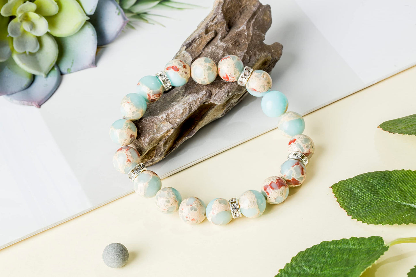 Healing Bracelet For Women Anxiety Crystal Bracelet Chakra Beaded Bracelets Rose Quartz Crystals And Healing Stones Jewelry Yoga Bead Bracelet Calming Stretch Bracelet Stress Relief Gifts For Women