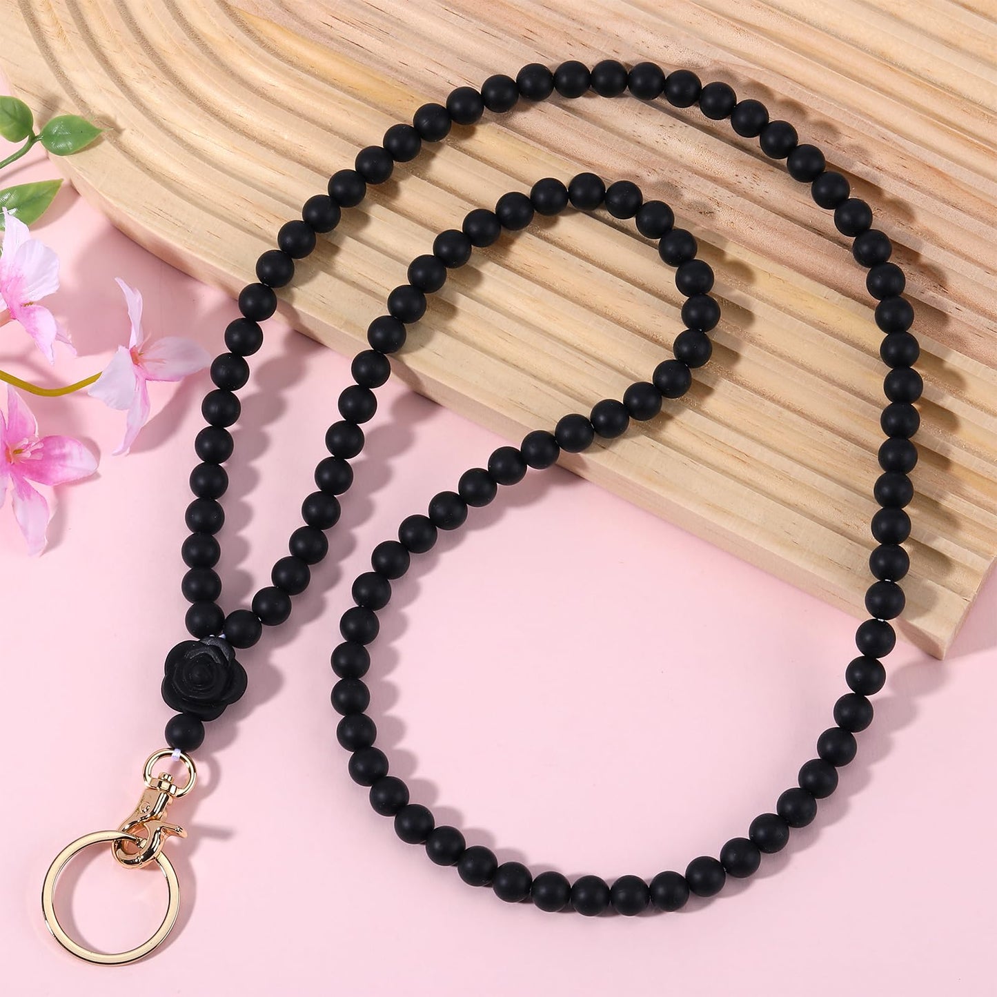 Ornaland Lanyards for id Badges Lanyards for Keys Teacher Lanyard Badge Lanyard Beaded Lanyard for Teacher Nurse Gift
