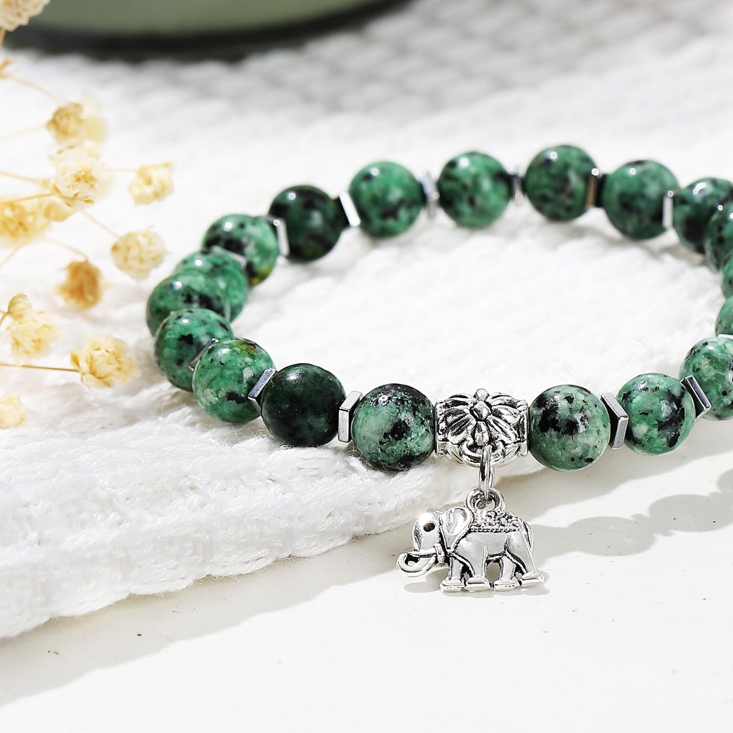 Get Well Soon Gifts for Women,Natural Stone Healing Bracelet, Inspirational Gifts for Women Teen Girls
