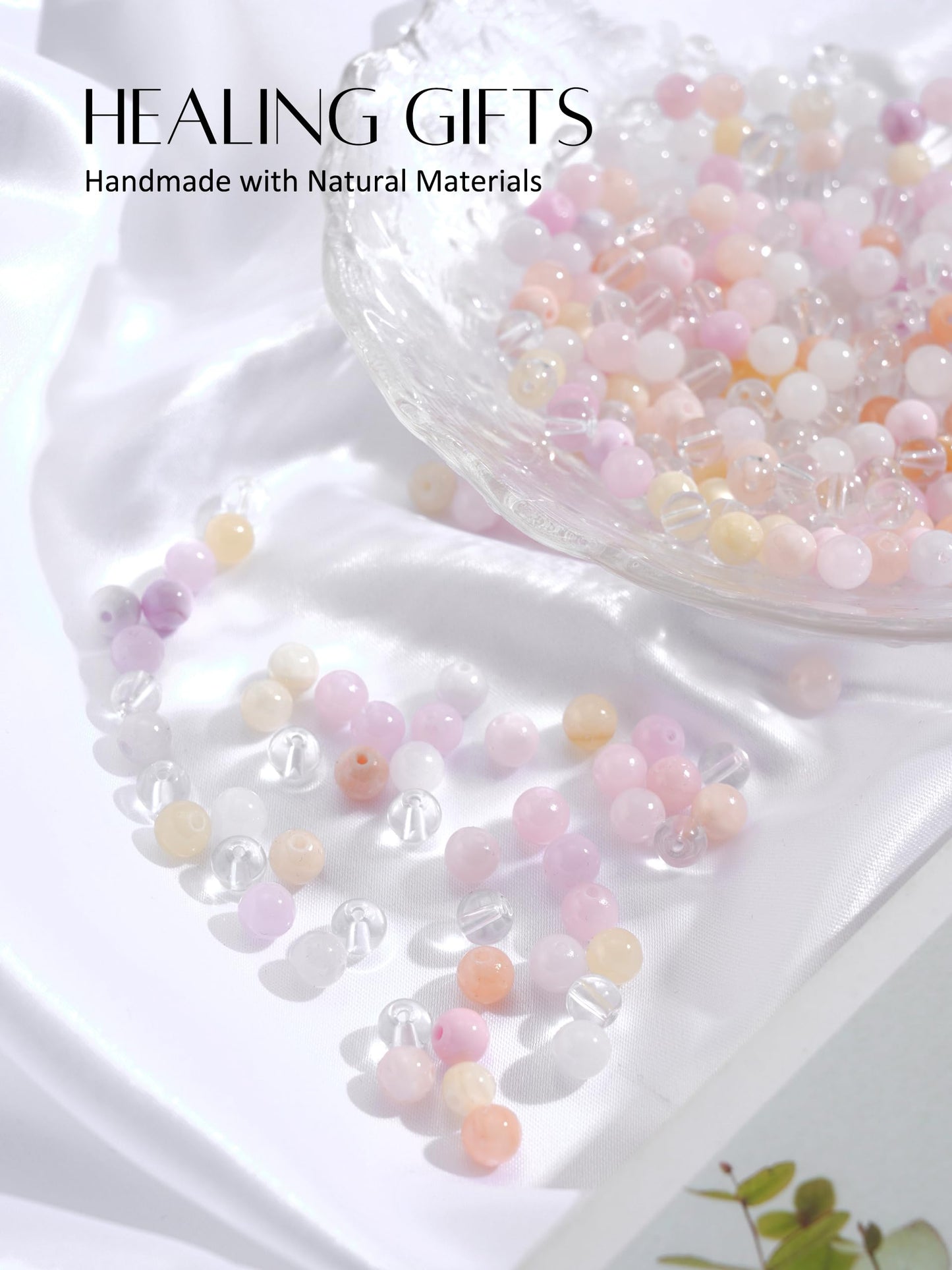 Retractable Lanyards for ID Badges and Keys, Beaded Lanyards for Women Natural Stone, Teacher Lanyard High-Performance Cute Lanyard Morganite