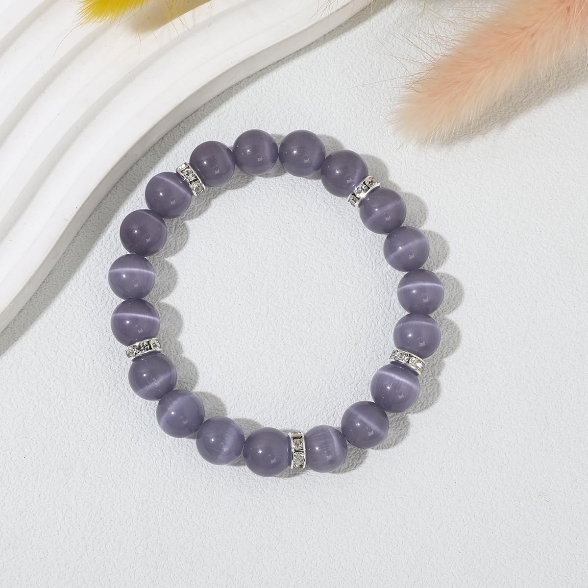 Healing Bracelet For Women Anxiety Crystal Bracelet Chakra Beaded Bracelets Rose Quartz Crystals And Healing Stones Jewelry Yoga Bead Bracelet Calming Stretch Bracelet Stress Relief Gifts For Women