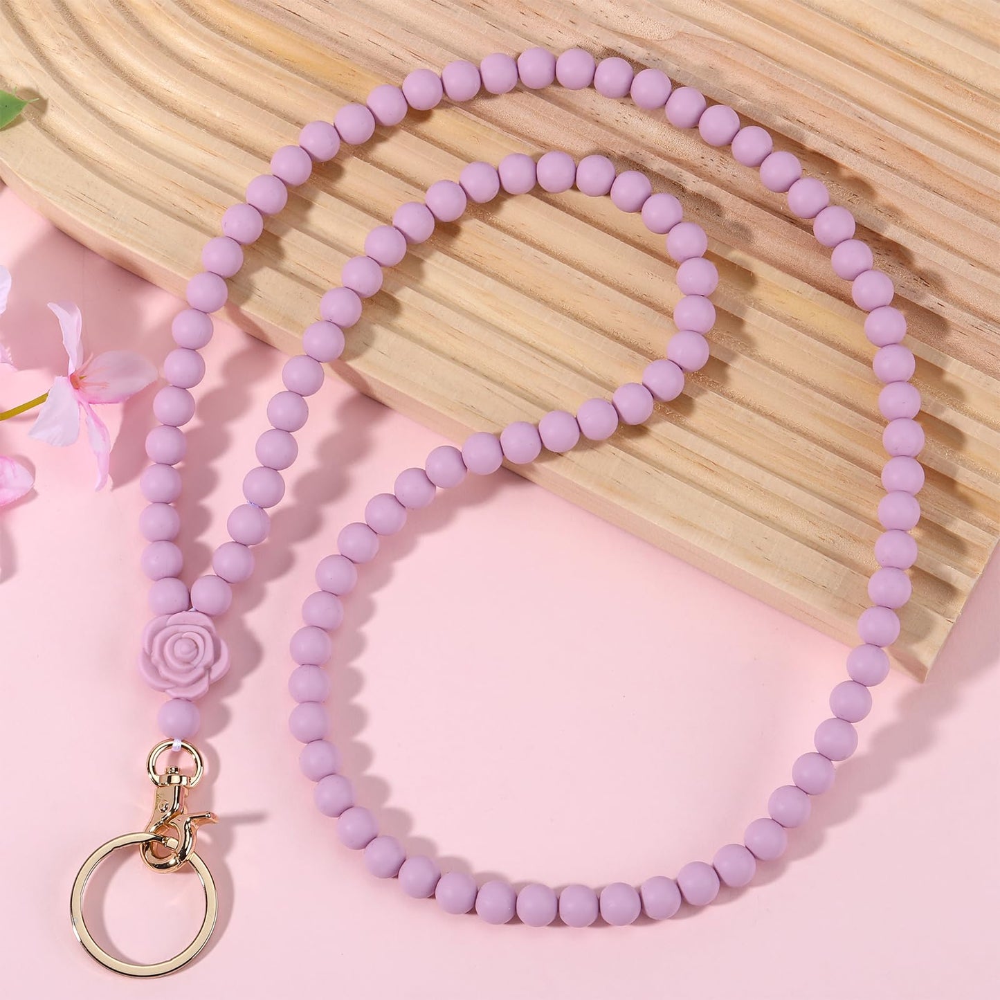 Ornaland Lanyards for id Badges Lanyards for Keys Teacher Lanyard Badge Lanyard Beaded Lanyard for Teacher Nurse Gift