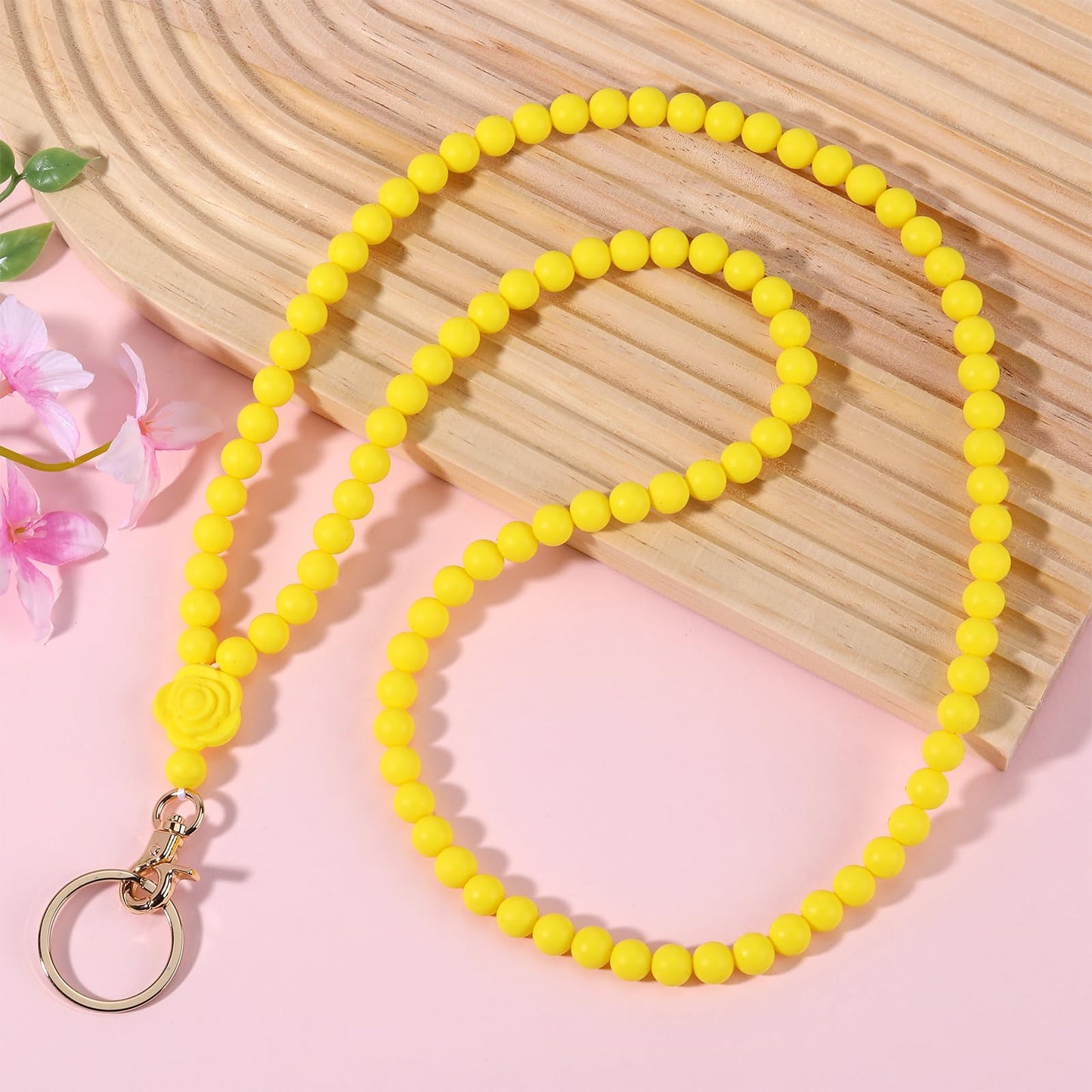 Ornaland Lanyards for id Badges Lanyards for Keys Teacher Lanyard Badge Lanyard Beaded Lanyard for Teacher Nurse Gift