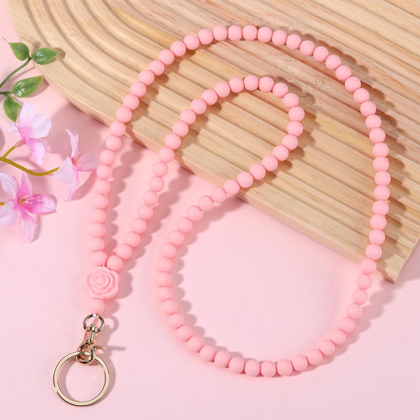 Ornaland Lanyards for id Badges Lanyards for Keys Teacher Lanyard Badge Lanyard Beaded Lanyard for Teacher Nurse Gift