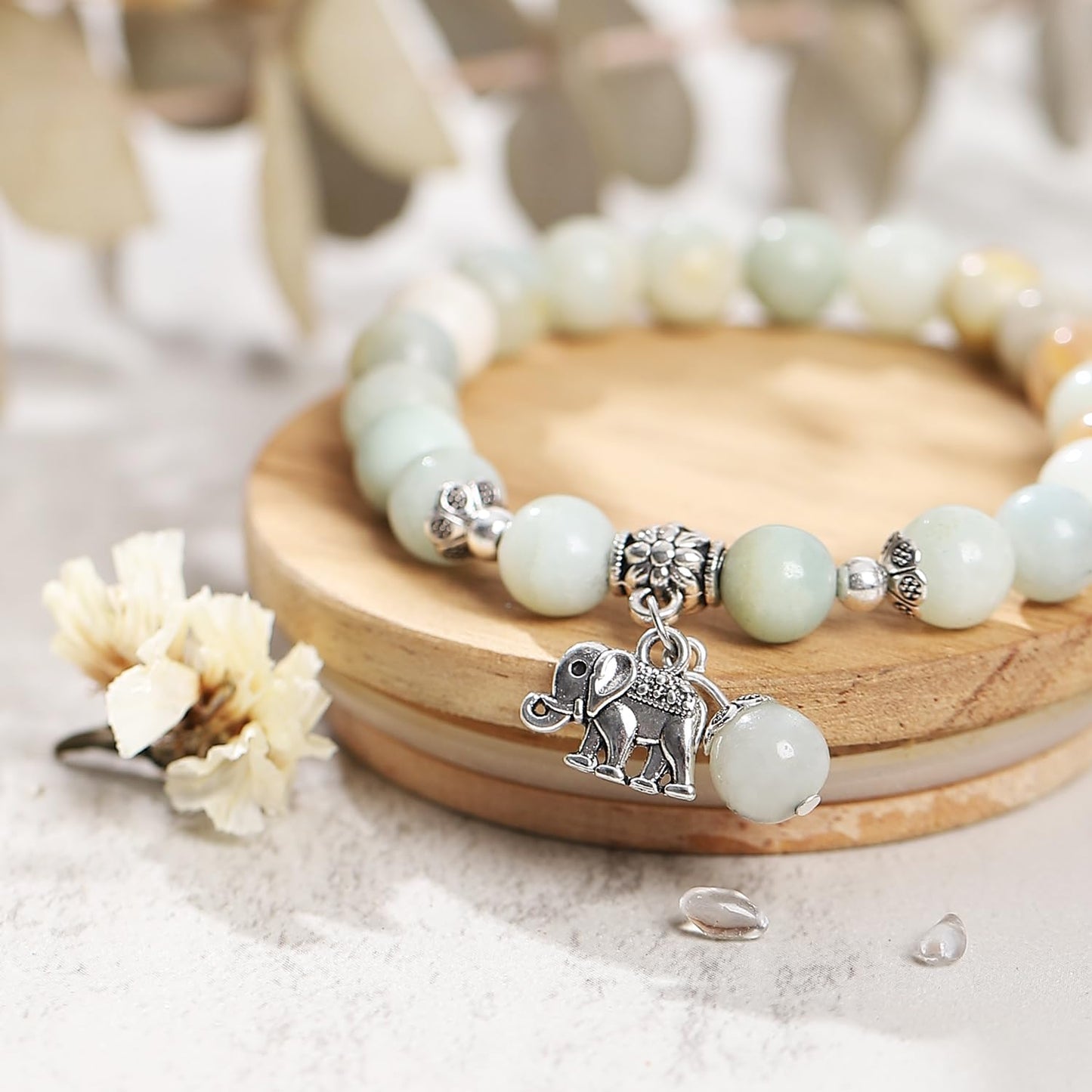 Get Well Soon Gifts for Women,Natural Stone Healing Bracelet, Inspirational Gifts for Women Teen Girls