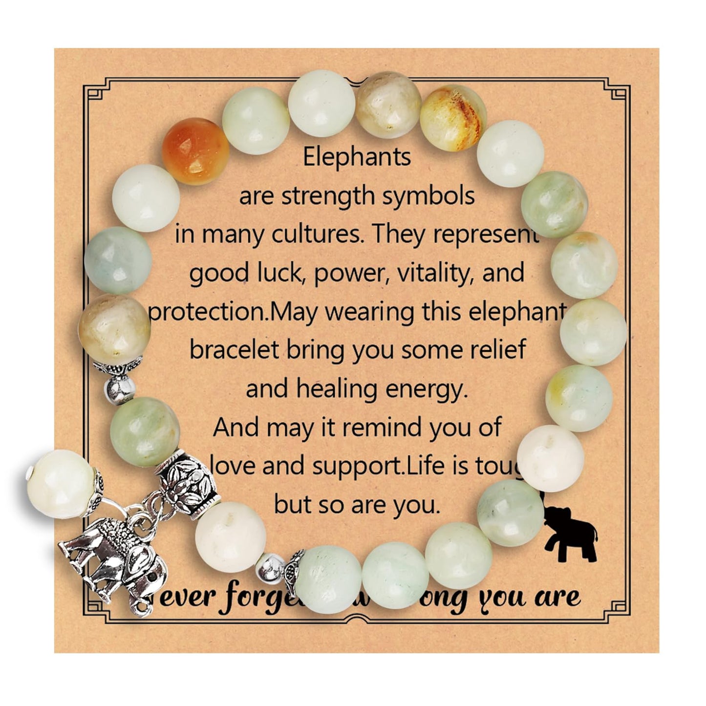 Get Well Soon Gifts for Women,Natural Stone Healing Bracelet, Inspirational Gifts for Women Teen Girls