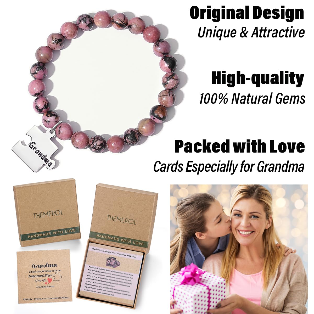 Grandma Christmas Gifts for Grandma Birthday Gifts Best Great Grandma Gifts Ideas Grandma Bracelet Women Gigi Gifts for Grandma Grandmother Mothers Day Stocking Stuffers Valentines
