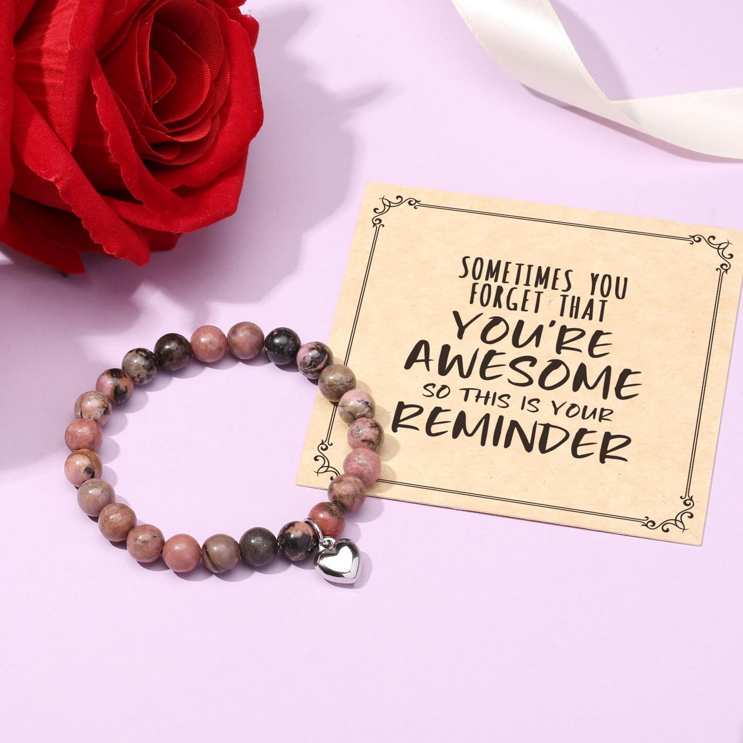 Jewelry&Card Christmas Gifts for Women Teen Girls, Sometimes You Forget You're Awesome Bracelets, Inspirational Christmas Gifts for Mom, Daughter, Sister, Best Friends on Christmas Birthday