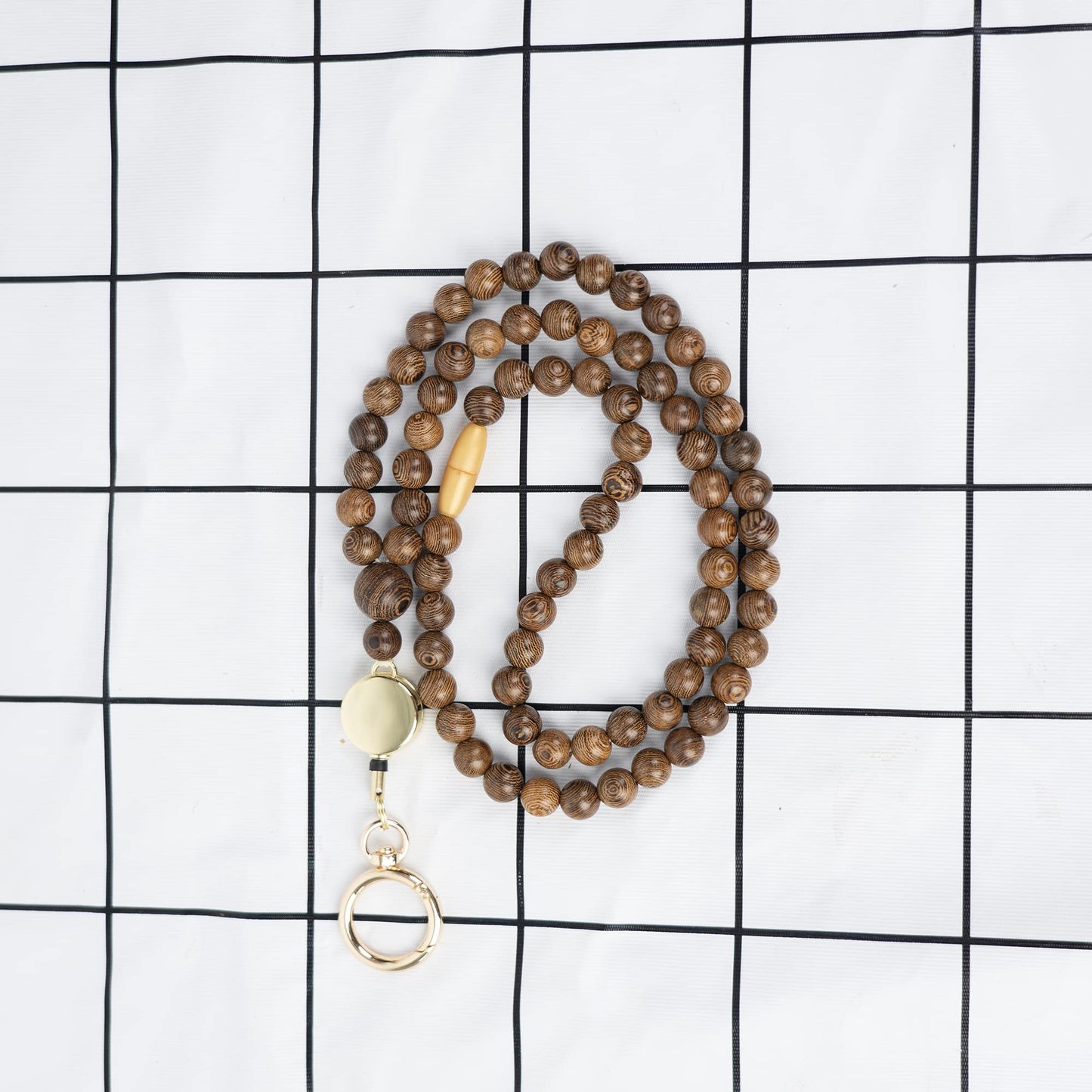 Rainbow Wood Beaded Lanyards for Id Badges Holder, Teacher Breakaway Mental Health Matters Lanyard for Keys Cute Boho Neck Keychain Id Lanyard for Women