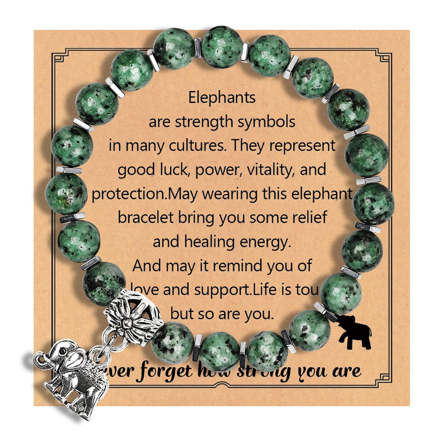 Get Well Soon Gifts for Women,Natural Stone Healing Bracelet, Inspirational Gifts for Women Teen Girls