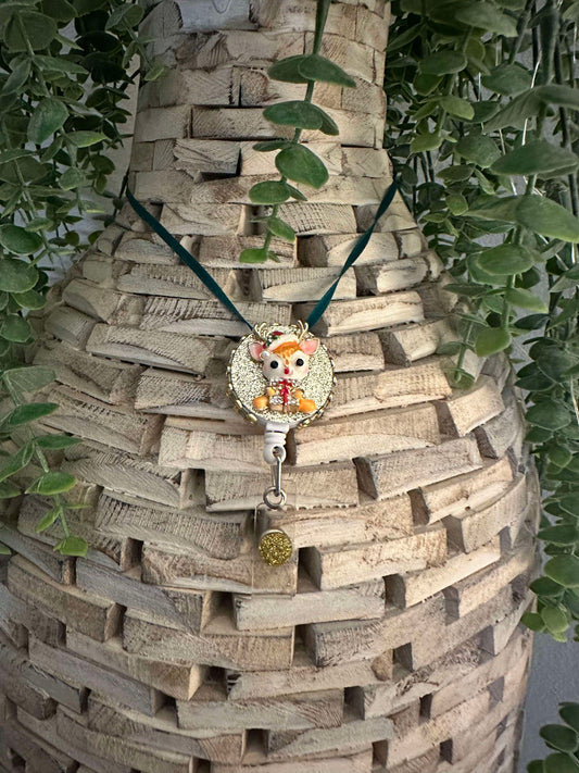 Reindeer Retractable Badge Reel