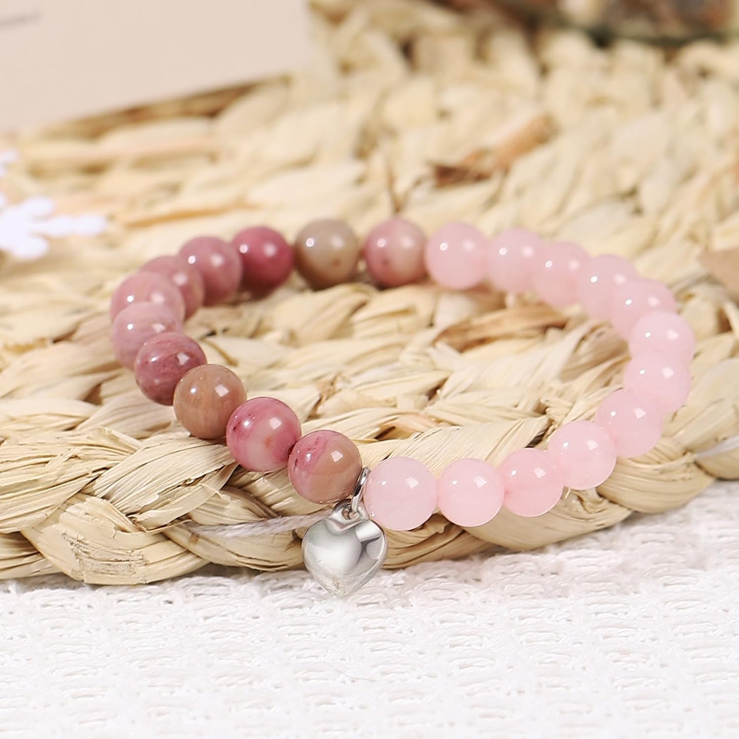 Get Well Soon Gifts for Women,Natural Stone Healing Bracelet, Inspirational Gifts for Women Teen Girls