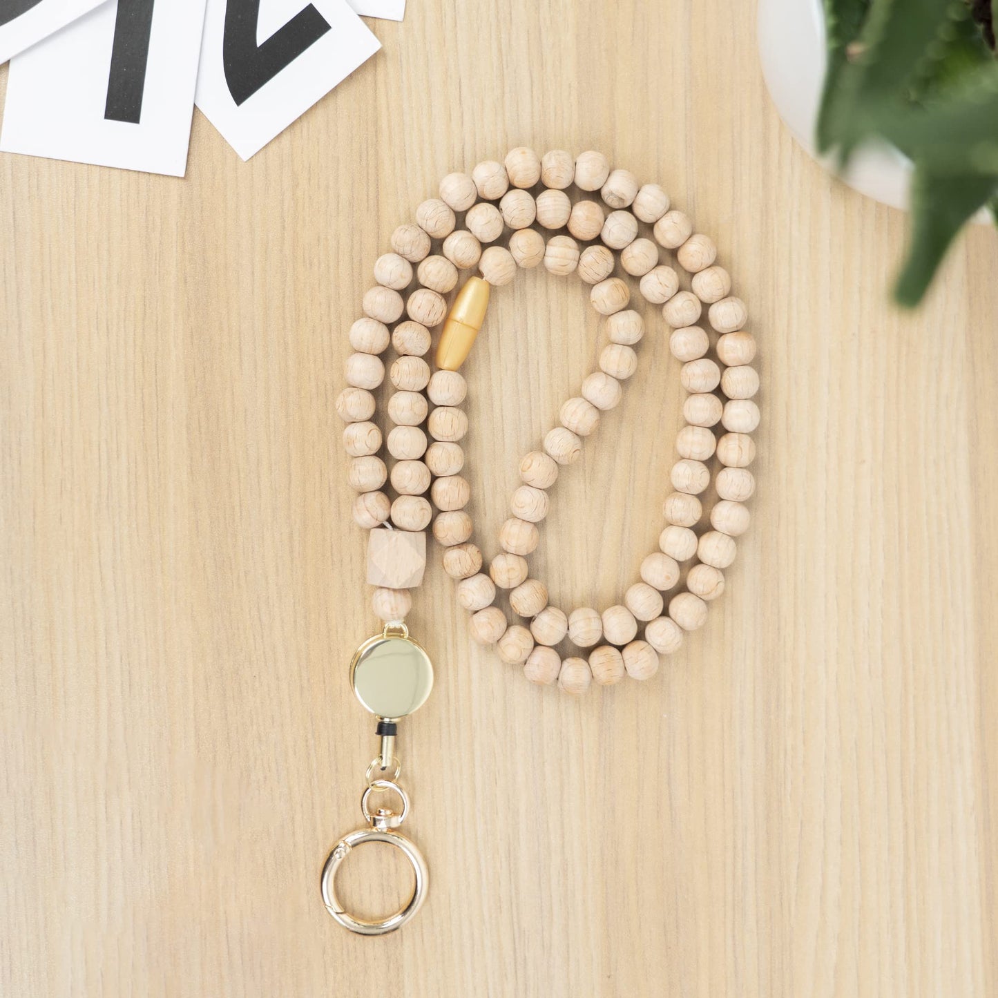 Rainbow Wood Beaded Lanyards for Id Badges Holder, Teacher Breakaway Mental Health Matters Lanyard for Keys Cute Boho Neck Keychain Id Lanyard for Women